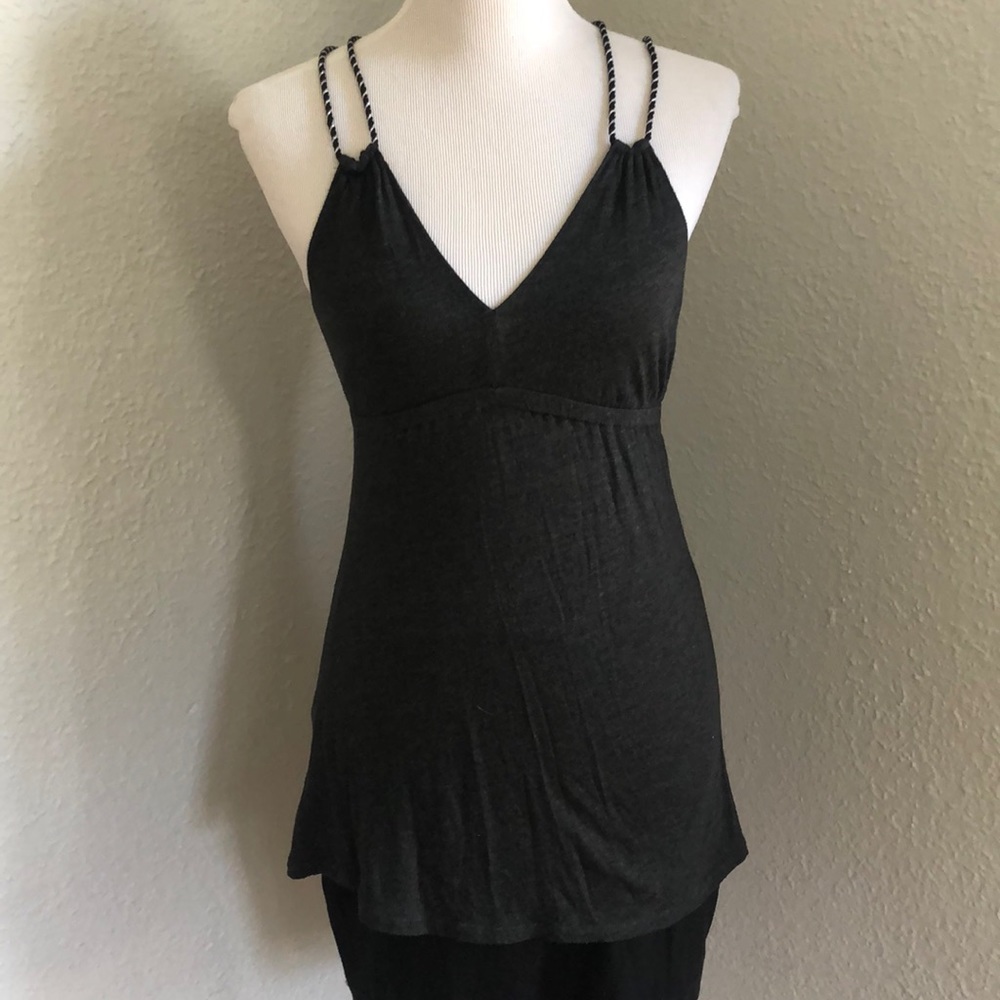 Dark gray summer tank